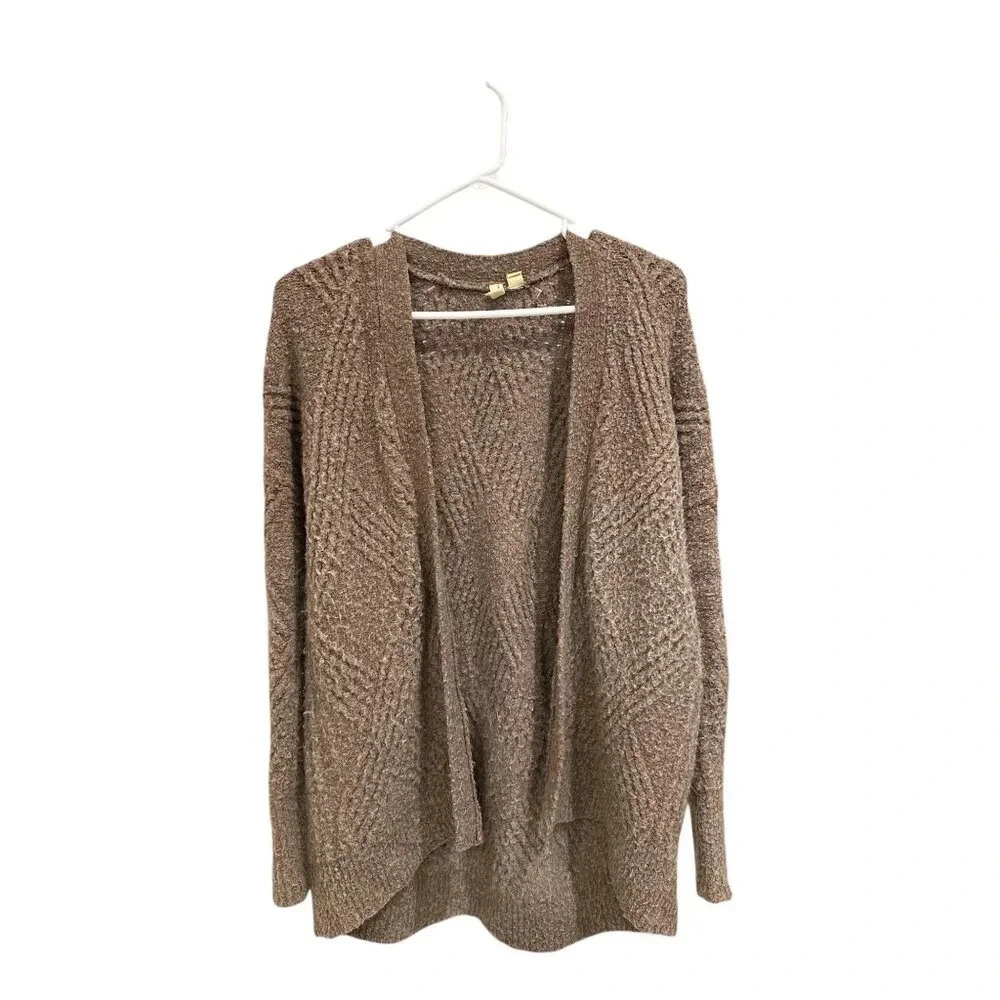 Anthropologie Moth Alpaca Wool Blend Open Front Cardigan Size XS, Pre-Owned.